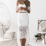 Celine Lace Set - White - Miss Runway Boutique