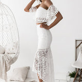 Celine Lace Set - White - Miss Runway Boutique