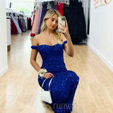 Valerie Sequin Gown - Blue