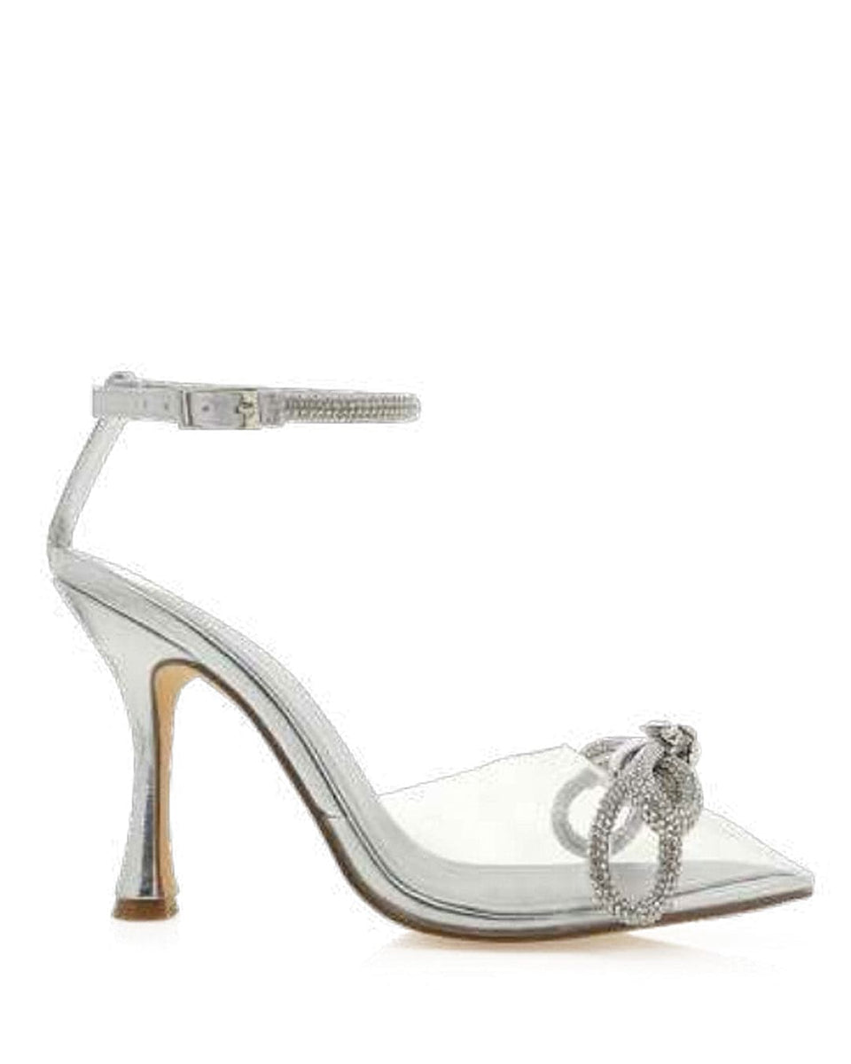 Grey sales diamante heels