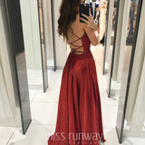 Vivien Glitter Gown - Red