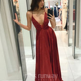 Vivien Glitter Gown - Red