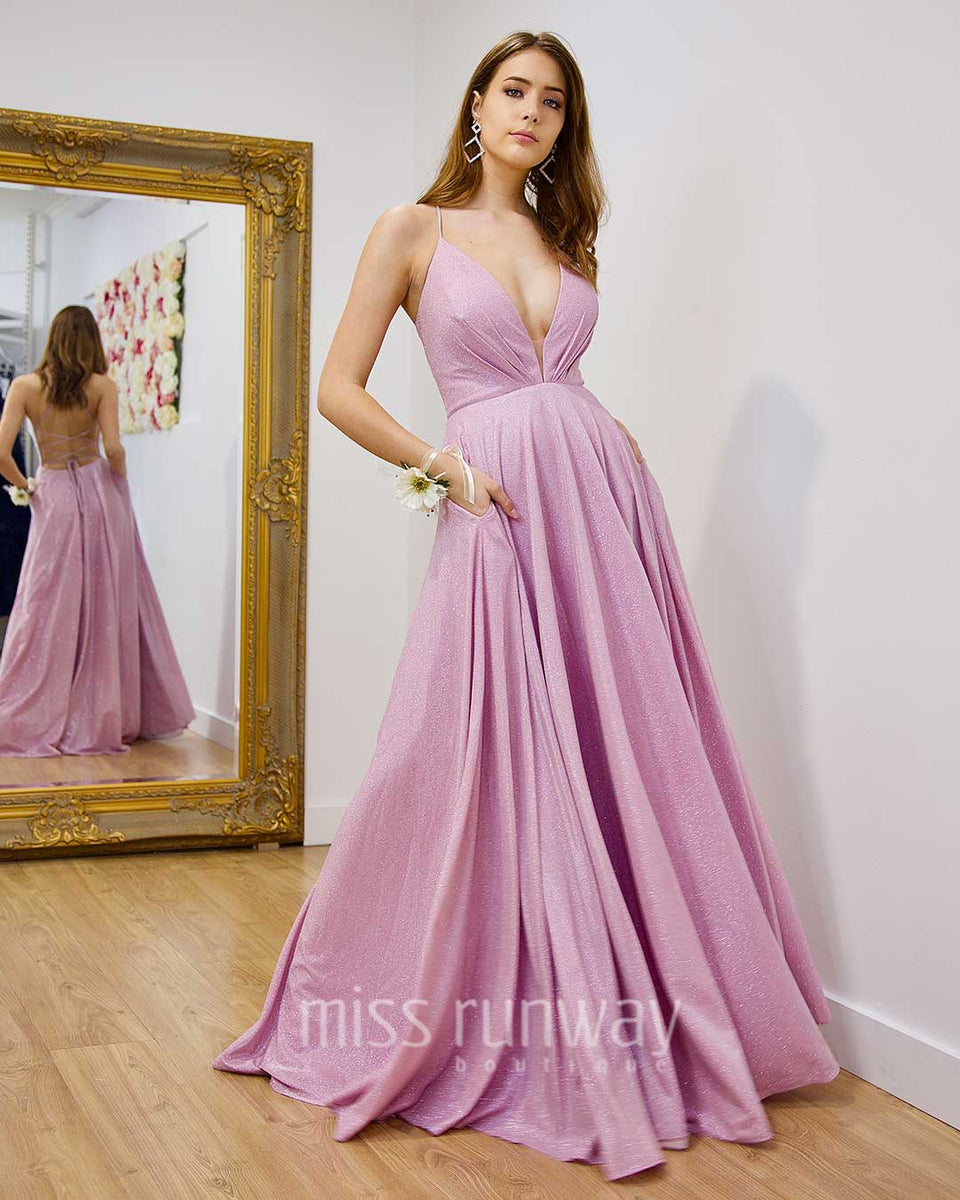 Pink glitter outlet gown