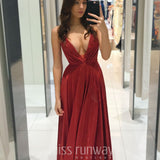 Vivien Glitter Gown - Red