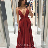 Vivien Glitter Gown - Red