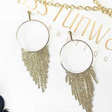Waterfall Diamond Earrings - Gold