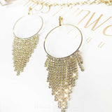 Waterfall Diamond Earrings - Gold
