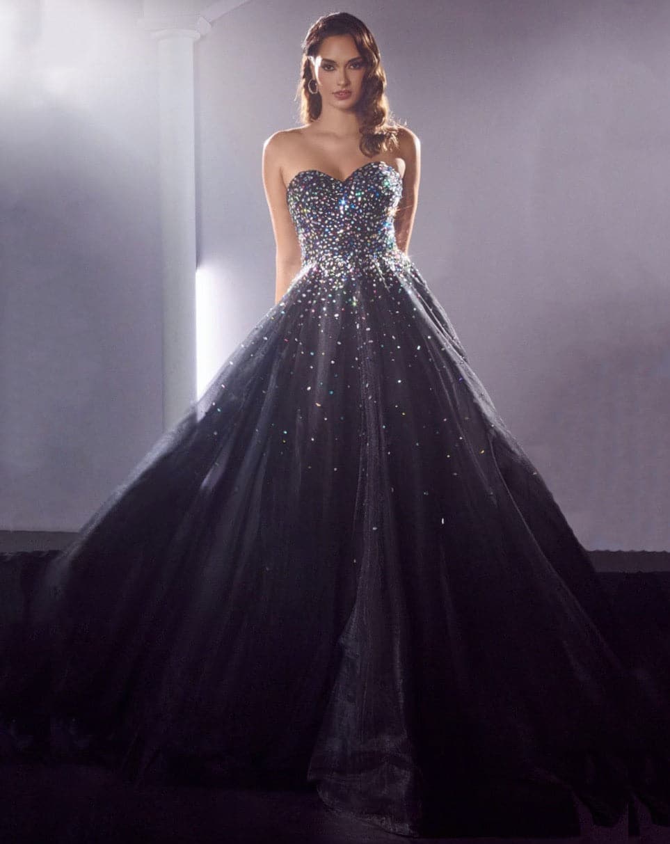 Beatrice Tulle Gown - Black