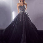 Beatrice Tulle Gown - Black