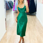 Chaya Slip Dress - Emerald