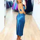 Chaya Slip Dress - Ocean