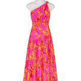 Siena Floral Maxi Dress - Hot Print