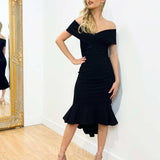 Brienne Midi Dress - Black