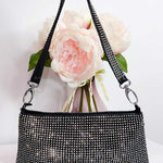 Lola Diamante Mini Bag - Black