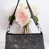 Lola Diamante Mini Bag - Black