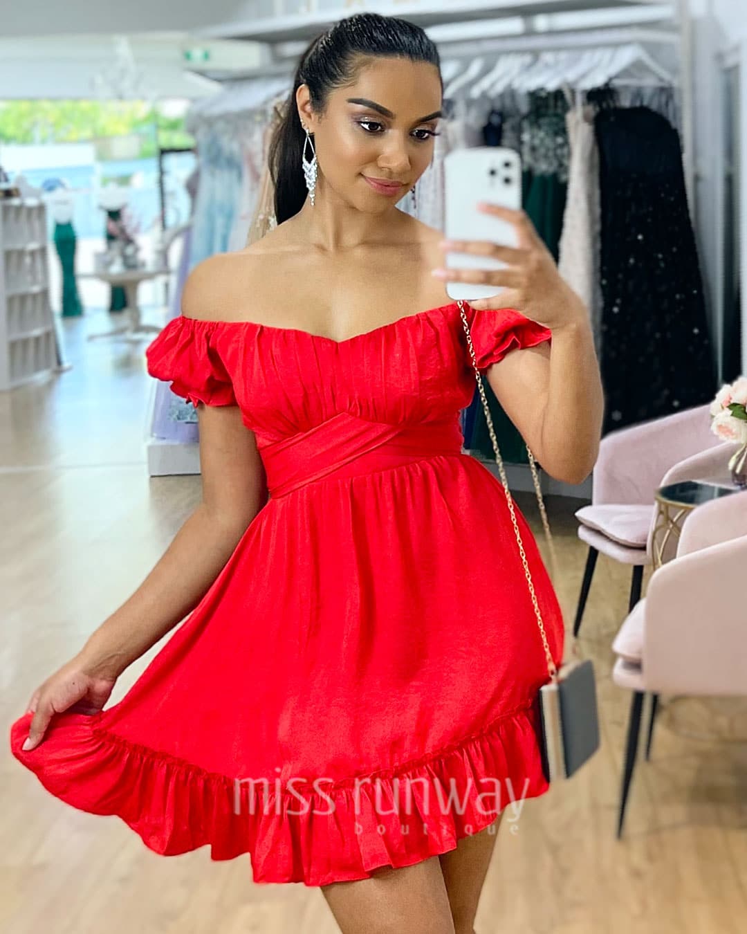 masie-mini-dress-red