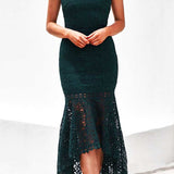 Mesina Lace Dress - Emerald Green
