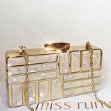 Taylor Box Clutch - Gold