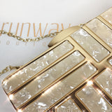 Taylor Box Clutch - Gold