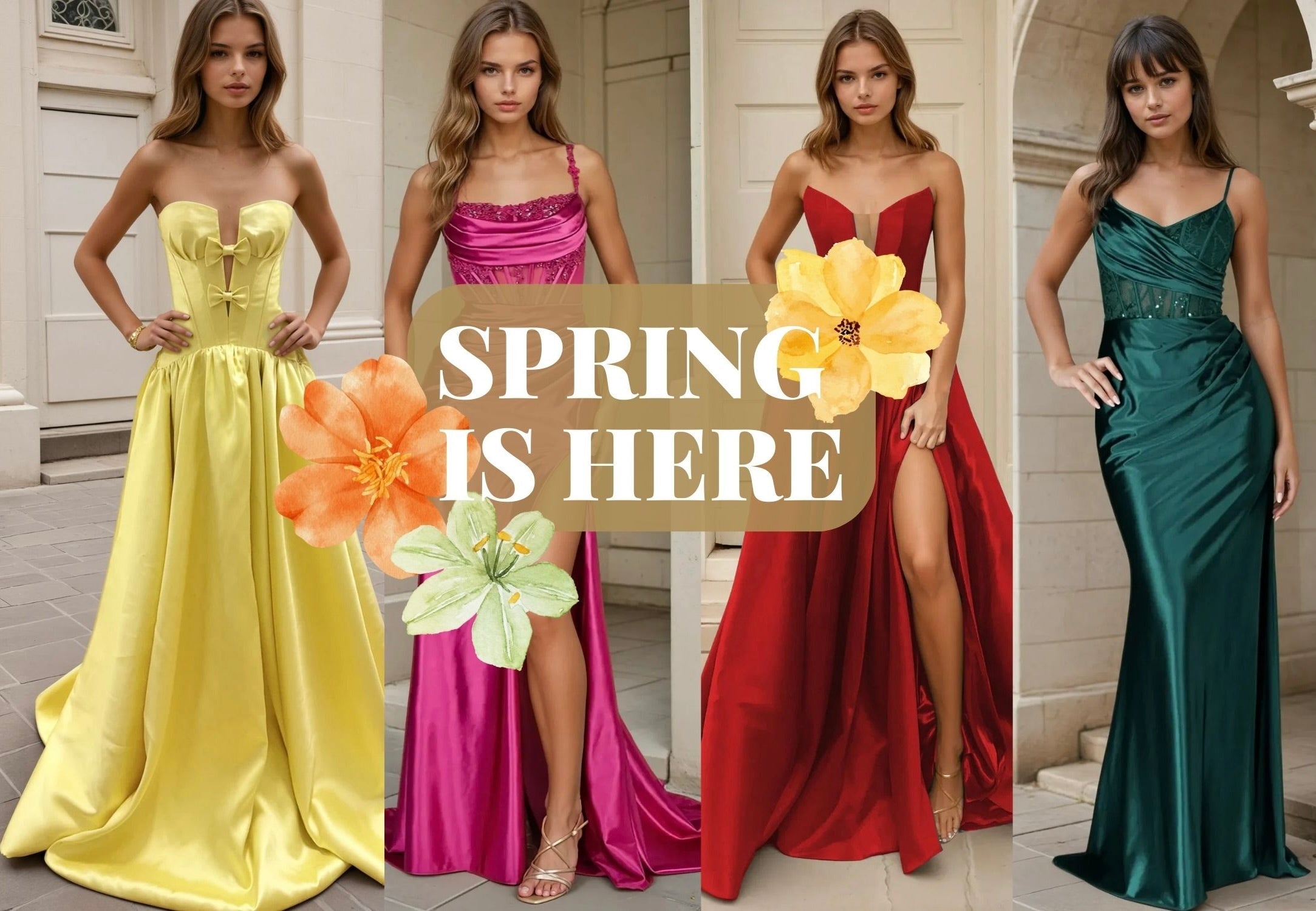 Spring is Coming: Formal Gowns in Fresh Spring Colours