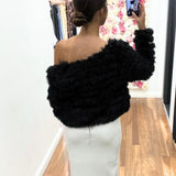 Lori Faux Fur Jacket - Black