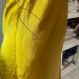 Nicola Satin Midi Dress - Mustard 2.0