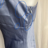 Sandrine Satin Midi Dress - Blue 2.0