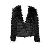 Lori Faux Fur Jacket - Black