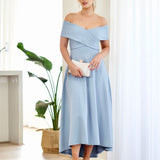 Belina Midi Dress- Baby Blue