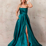 Paola Strapless Gown - Emerald