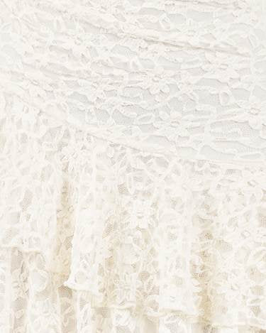 Marcela Long Sleeve Lace Mini Dress - White Fabric