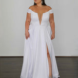 Belle Scuba Gown - White