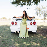 Morgana Corset Gown - Sage