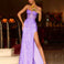 Riley Corset Lace Gown - Lilac