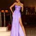 Riley Corset Lace Gown - Lilac