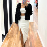 Lori Faux Fur Jacket - Black
