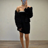 Lori Faux Fur Jacket - Black