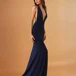 Alexis Gown Navy Front