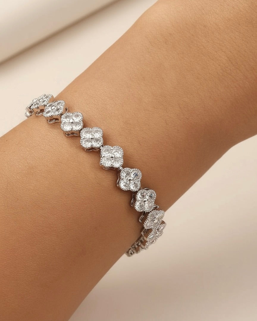 Amoris Tennis Bracelet Silver