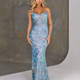 Ariel Mermaid Gown - Aqua