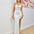 Astrid Lace Sequin Gown - Vintage White