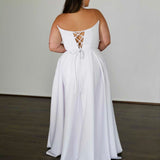 Belle Scuba Gown - White