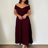 Belina Midi Dress - Mahogany