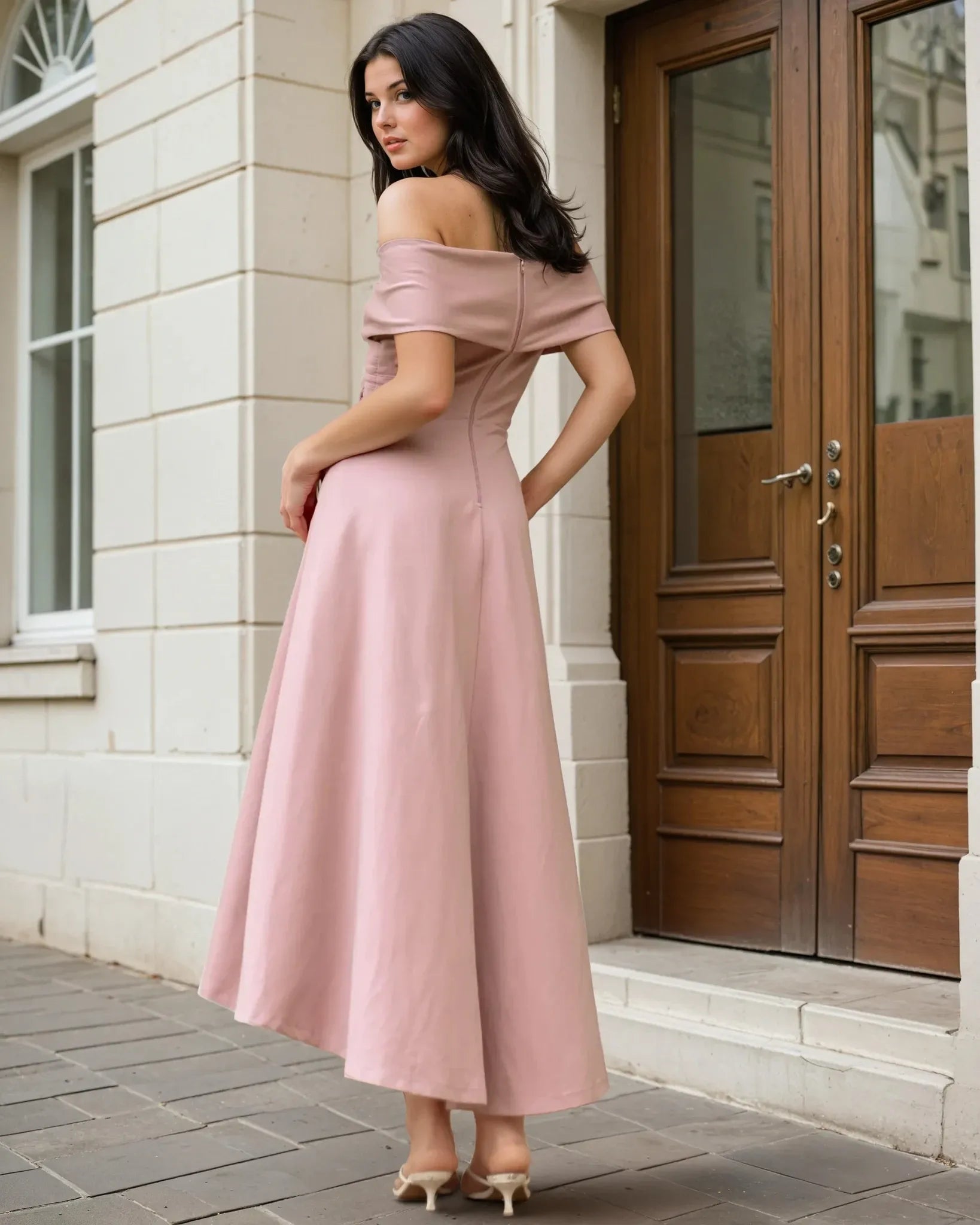 Belina Midi Dress - Pink
