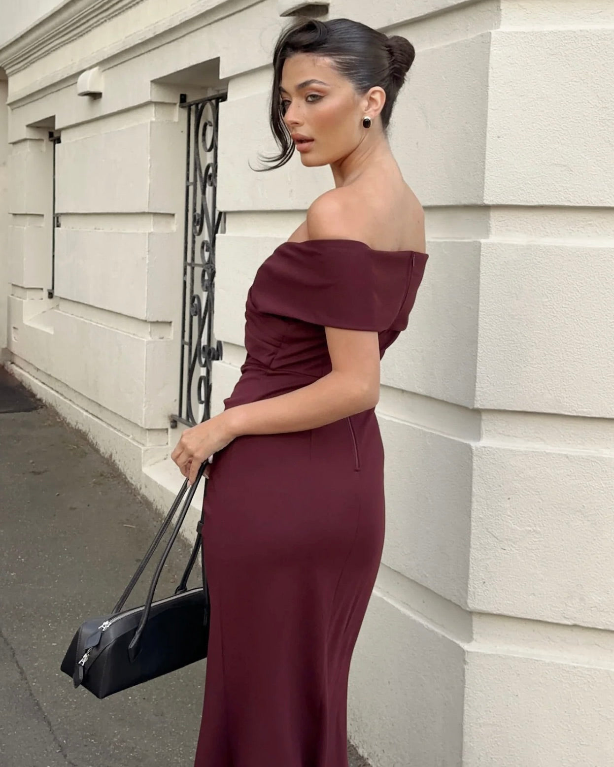 Briana Maxi Dress Mahogany Back