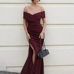 Briana Maxi Dress Mahogany Front