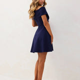 Britt Mini Dress - Navy