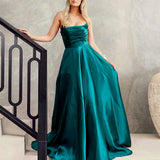 Paola Strapless Gown - Emerald
