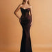 Camila Corset Satin Gown Chocolate Front