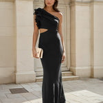 Cassia Maxi Dress Black Front